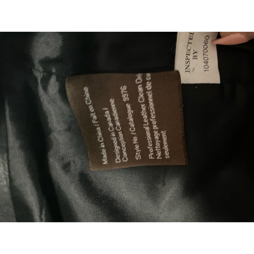 Women's Danier Genuine Leather Skirt Size 4 Black - Picture 5 of 7